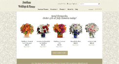 Desktop Screenshot of jonathansflorist.net